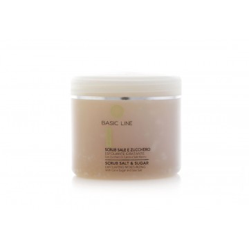 Capri Beauty Line Basic Line Exfoliating Moisturizing Scrub with Cane Sugar and Sea Salt 500ml